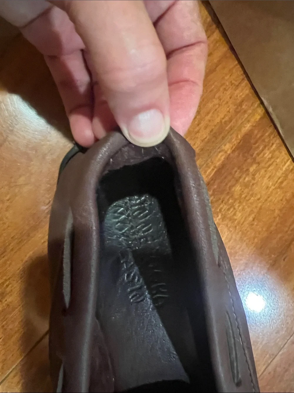 Minnetonka Dark Brown Leather Moccasin Slip-On Loafers